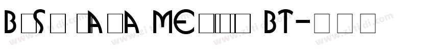 Busorama Medium BT字体转换
